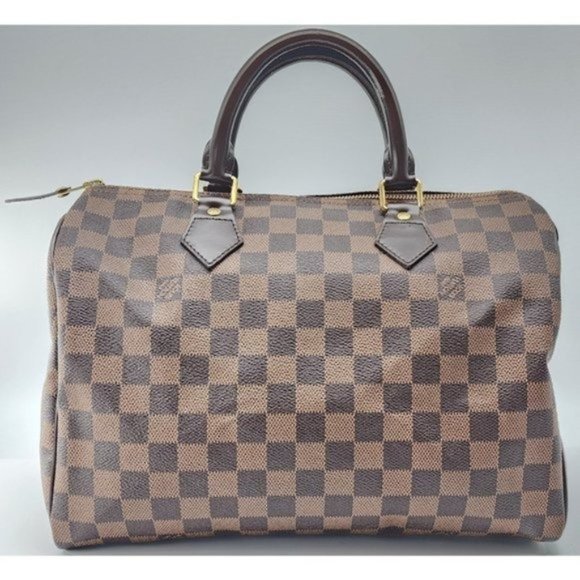 Louis Vuitton Speedy 30 Damier Ebene Canvas Tote in Mint Condition - Picture 1 of 8